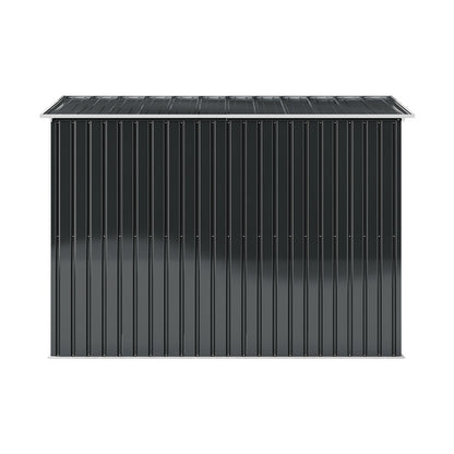 9 x 6 ft Metal Garden Storage Shed with Pent Roof & Double Doors