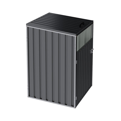 Metal Outdoor Garbage Bin Shed For 1 Trash Bin