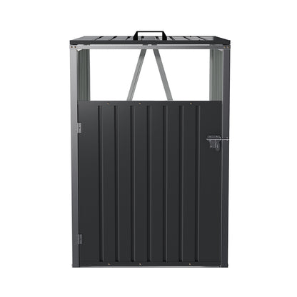 Metal Outdoor Garbage Bin Shed For 1 Trash Bin