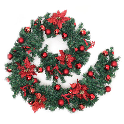2.7m LED Light String Berry Ball Flower Garland Christmas Decor