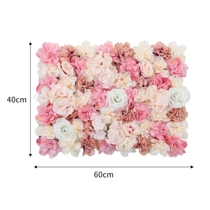 Artificial Rose Flower Backdrop Wall Panel