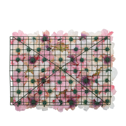 Artificial Rose Flower Backdrop Wall Panel
