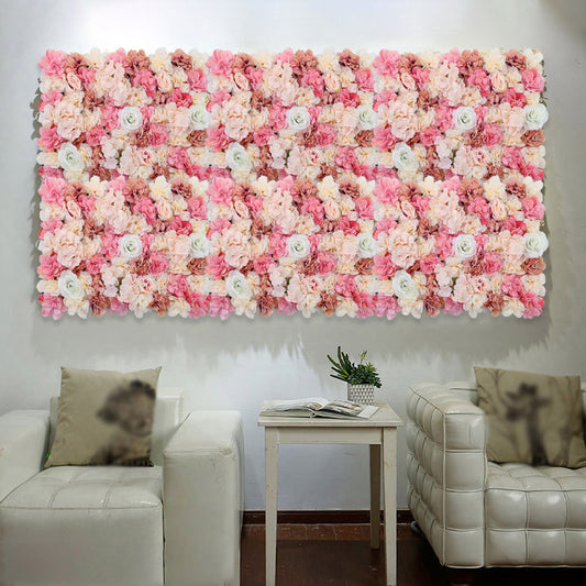 Artificial Rose Flower Backdrop Wall Panel