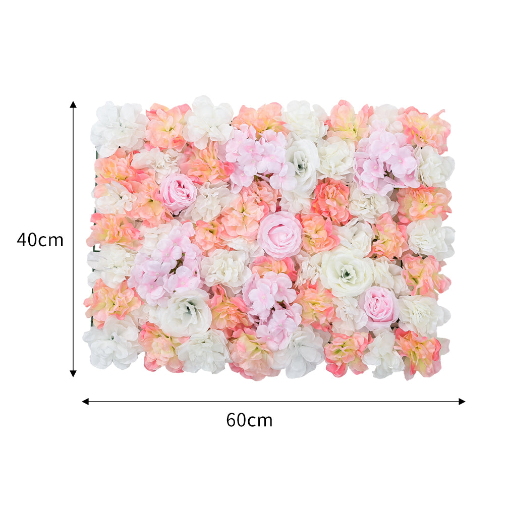 Artificial Multicolor Rose Flower Backdrop Wall Panel