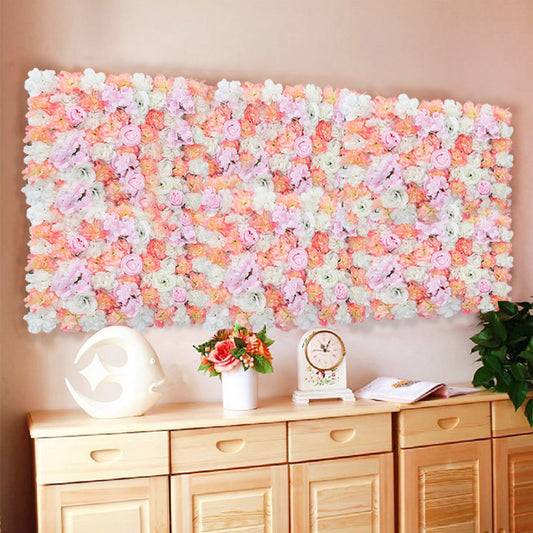Artificial Multicolor Rose Flower Backdrop Wall Panel