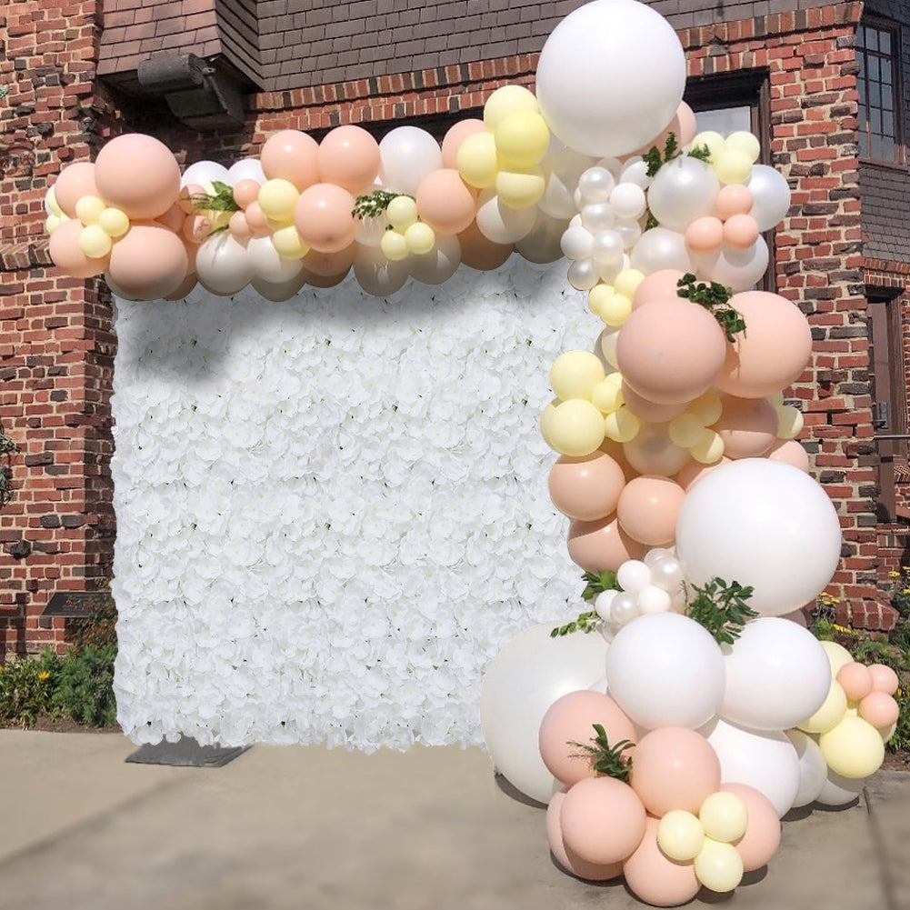 Handcrafted Silk Hydrangea Flower Panel