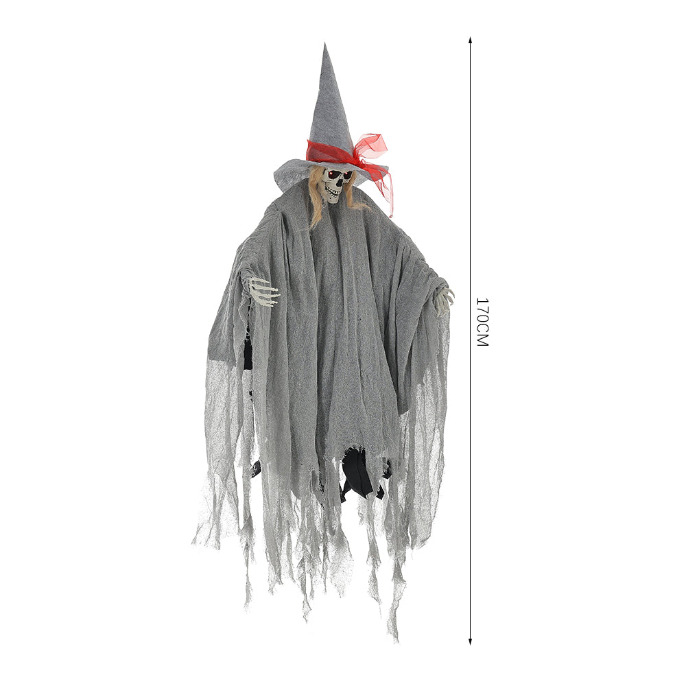 Halloween Voice-Activated Hanging Witch