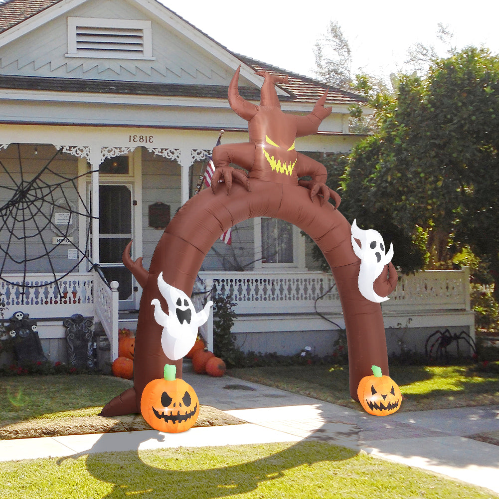 Arch Ghost Pumpkins Halloween Inflatable