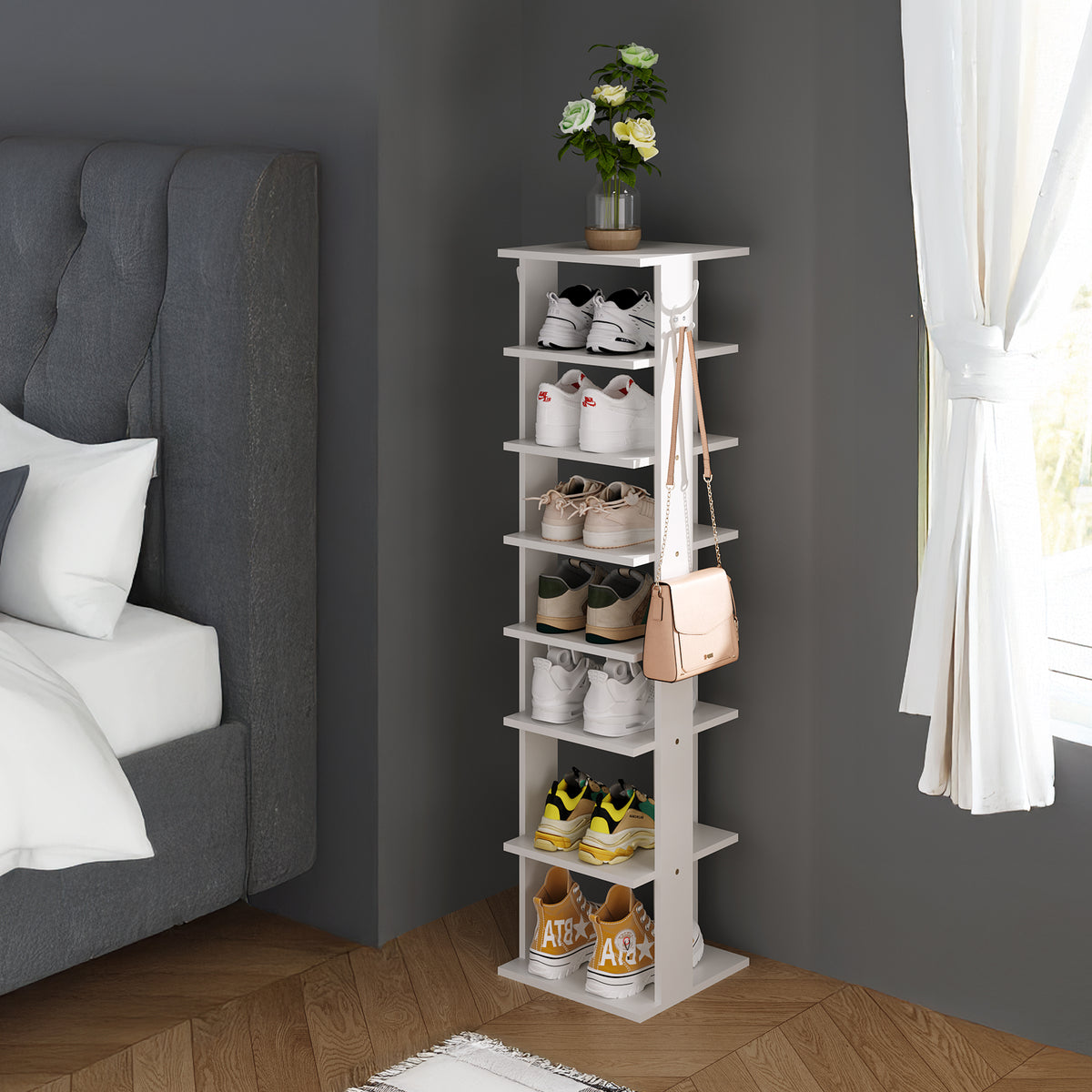 8-Tier Shoe Rack for Entryway