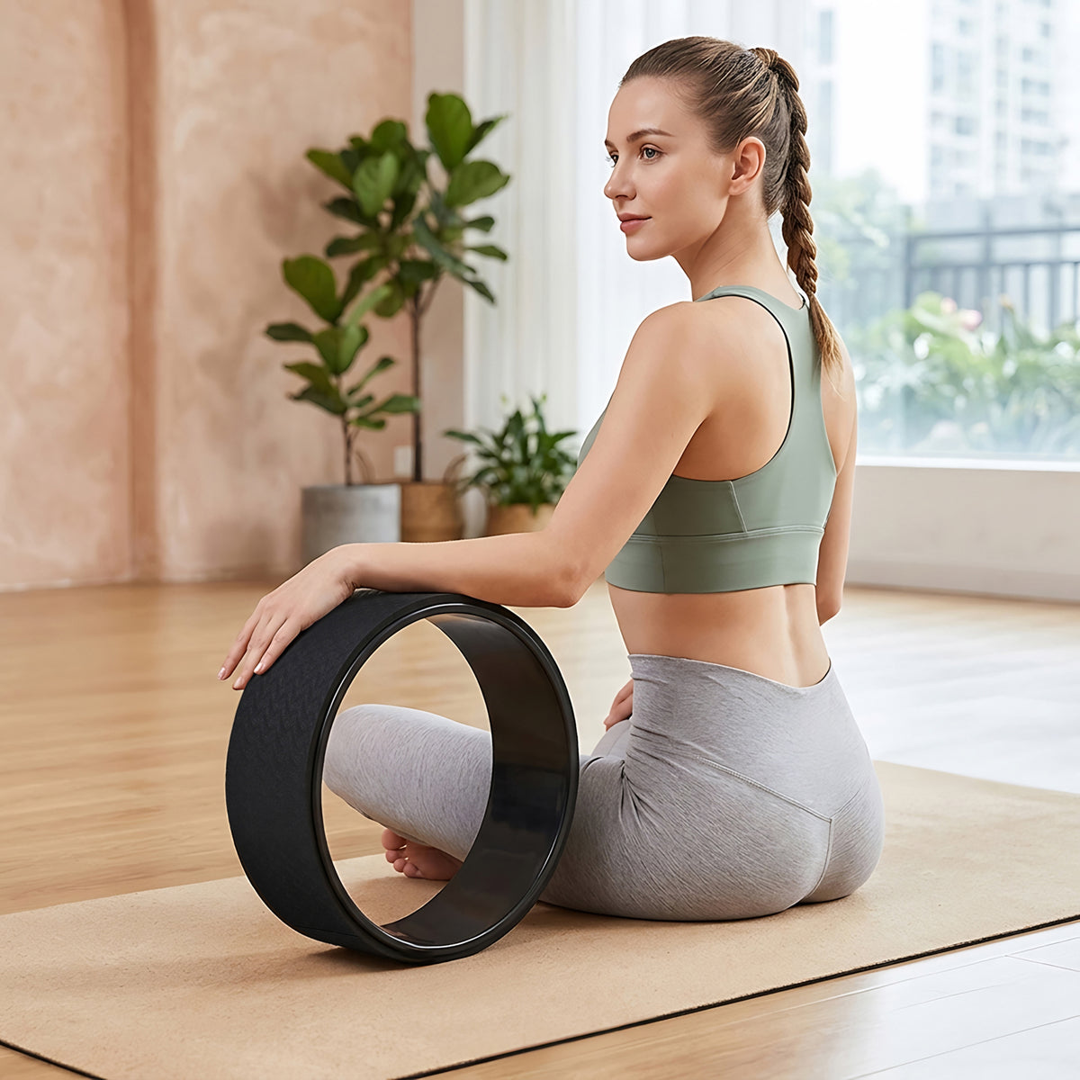 TPE Yoga Wheel with PP Inner Core