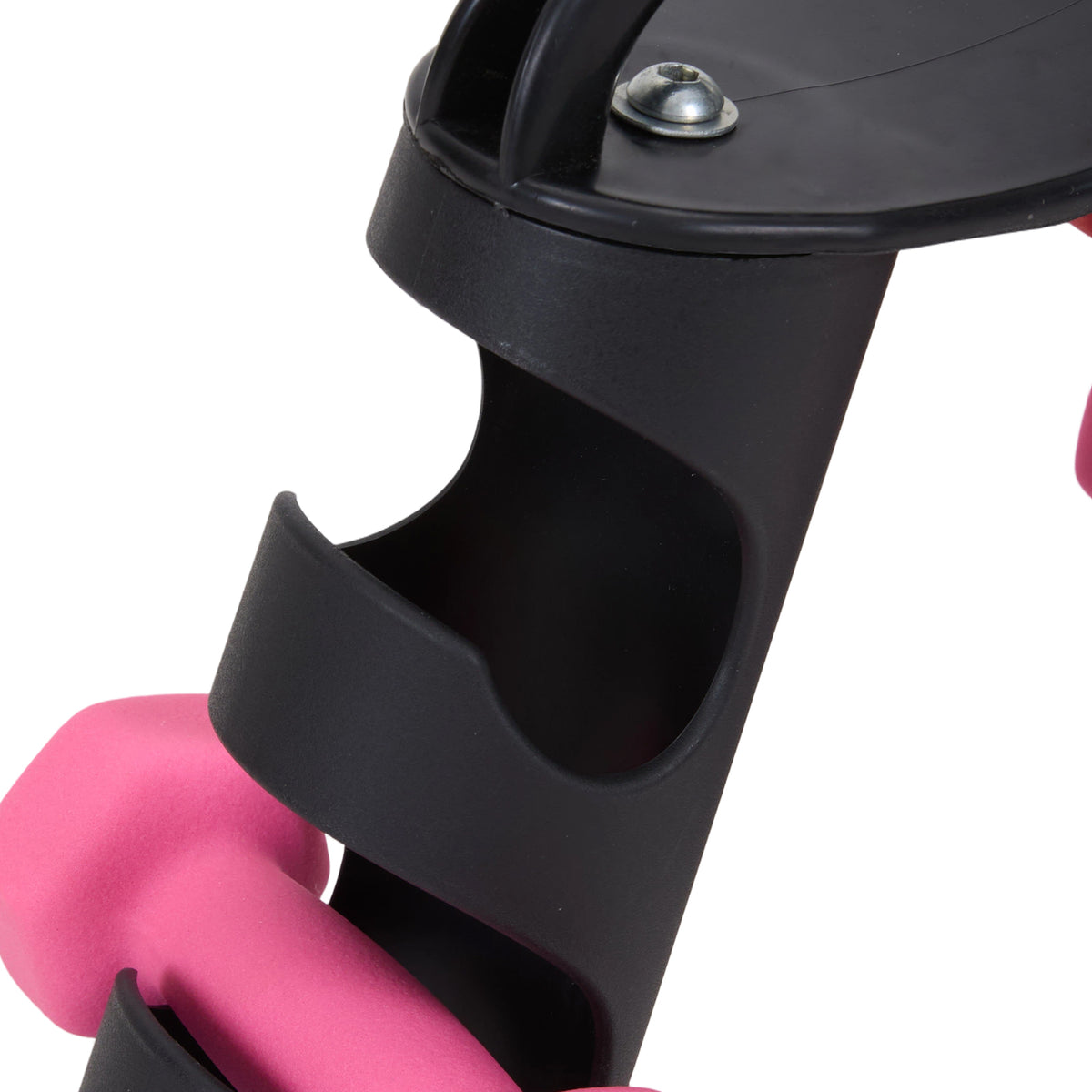 Portable 6‑Piece Dumbbell Set with Rotating Stand