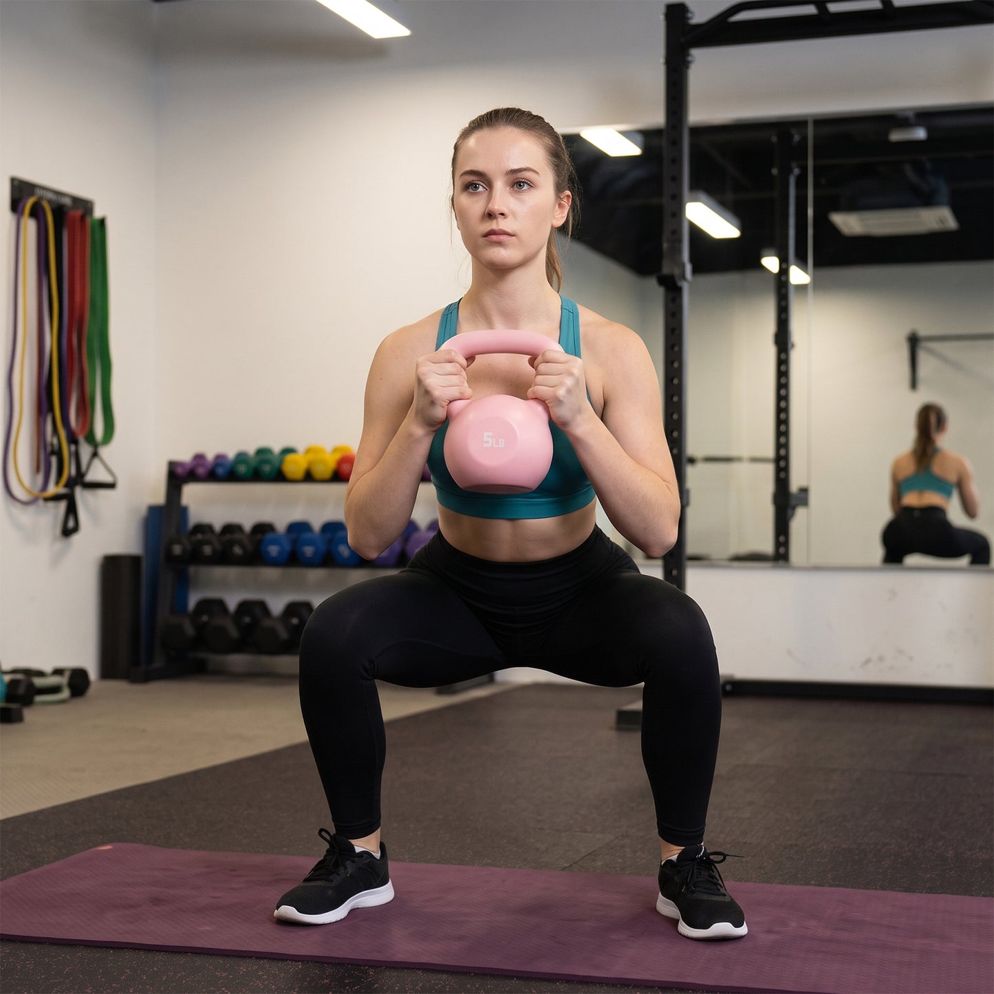 Strength Training Kettlebell with Non-Slip Handle