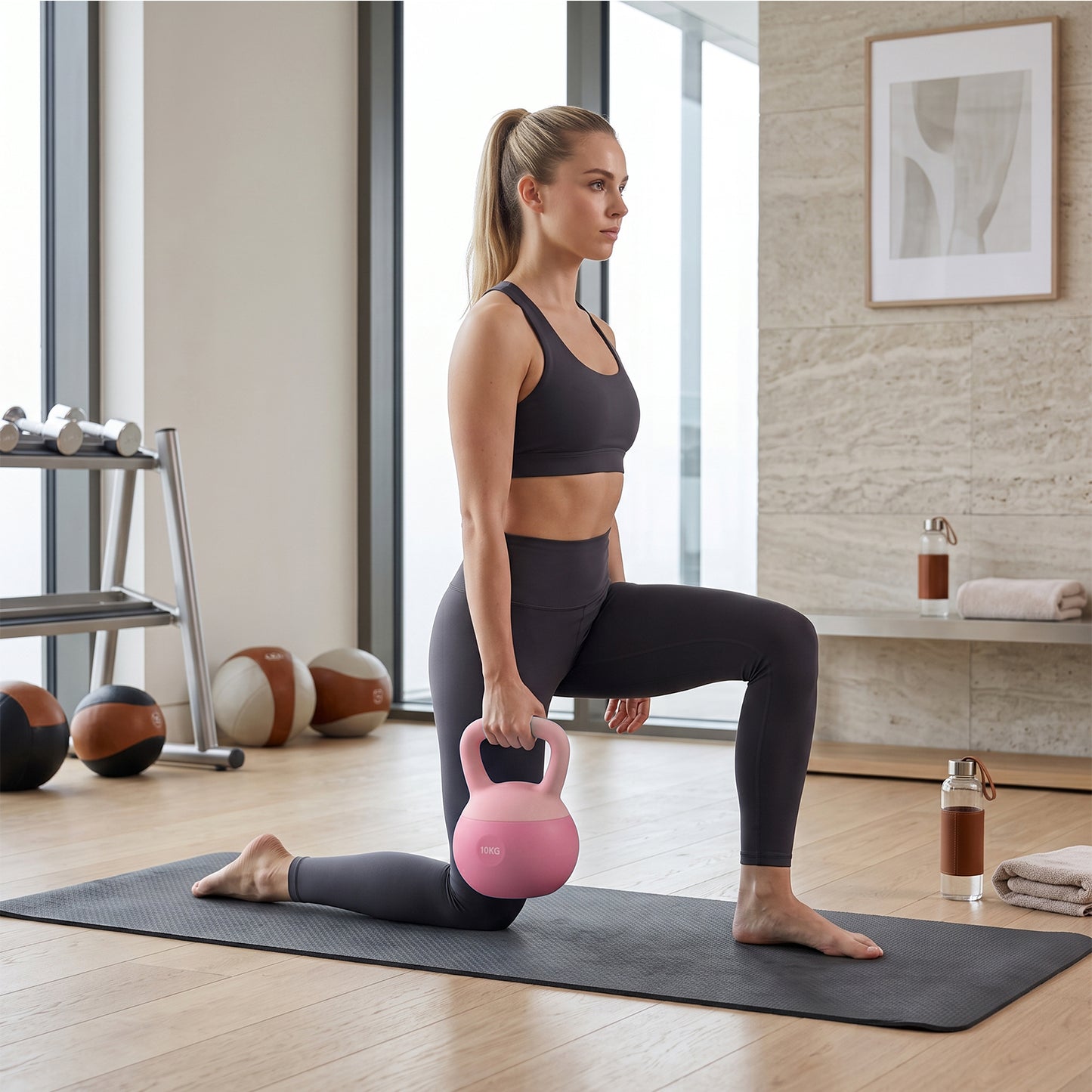 Strength Training Soft Kettlebell with Non-Slip Handle