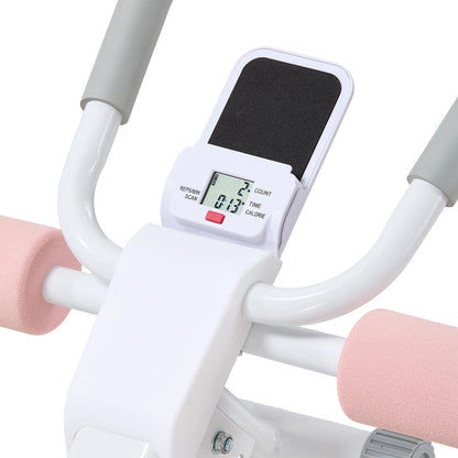 Foldable and Adjustable Ab Workout Machine with LED Display