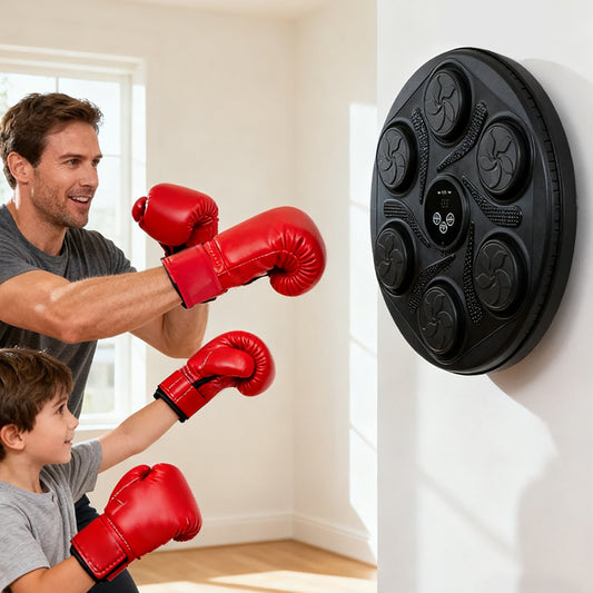 Wall-Mounted Adjustable Music Boxing Machine with LED Lights