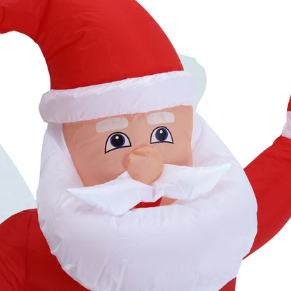 Inflatable Santa Claus Christmas Yard Decoration with LED