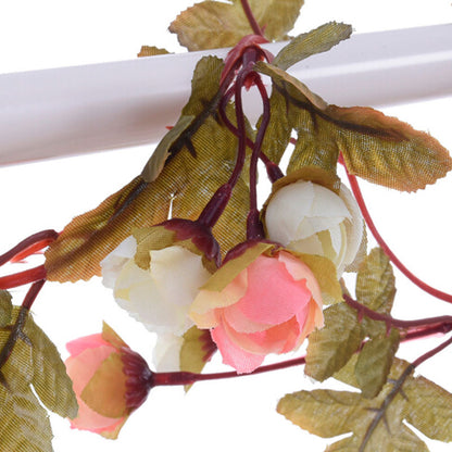 7FT Light Pink Artificial Rose Vine Hanging Flower Garland