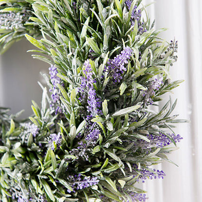 30CM Round Artificial Lavender Hanging Wreath
