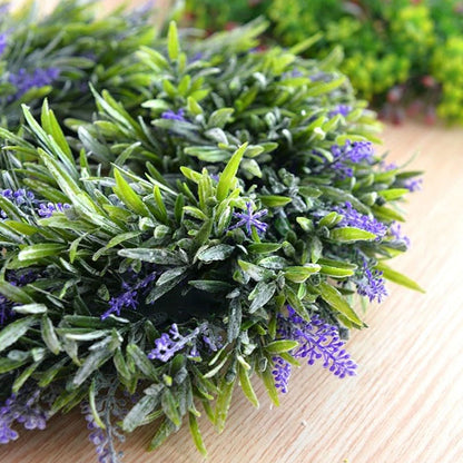 30CM Round Artificial Lavender Hanging Wreath