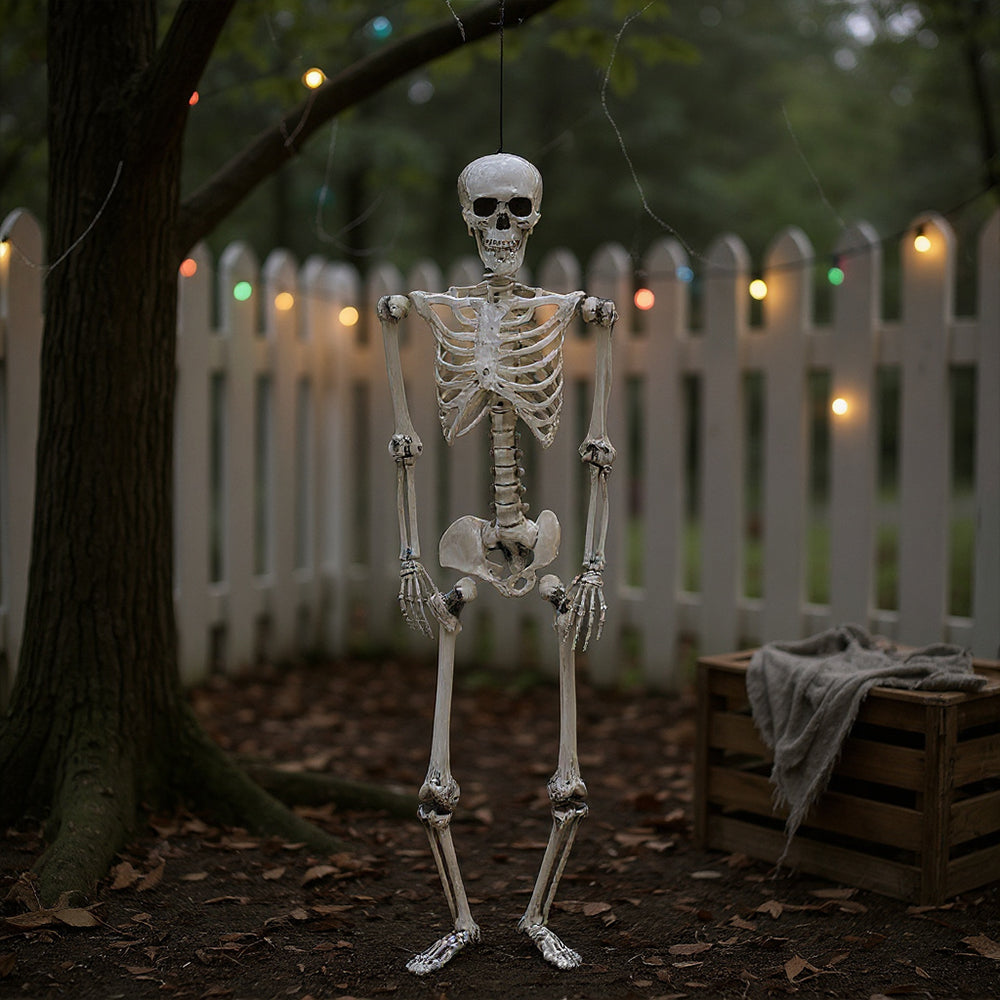Halloween Realistic Full Body Skeleton Prop Decoration Posable Joints