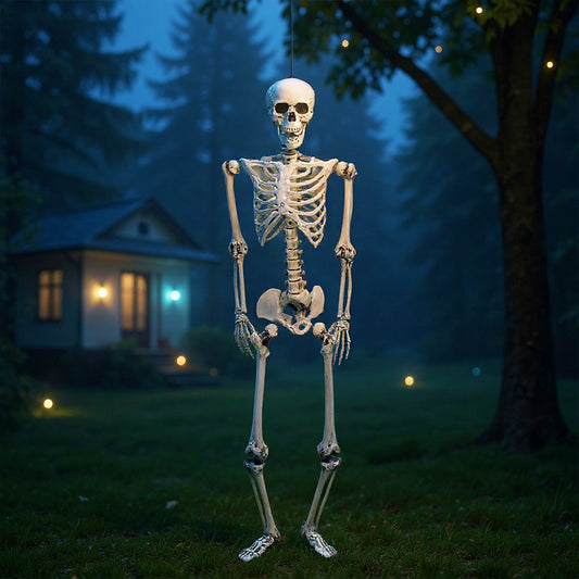 Halloween Realistic Full Body Skeleton Prop Decoration Posable Joints