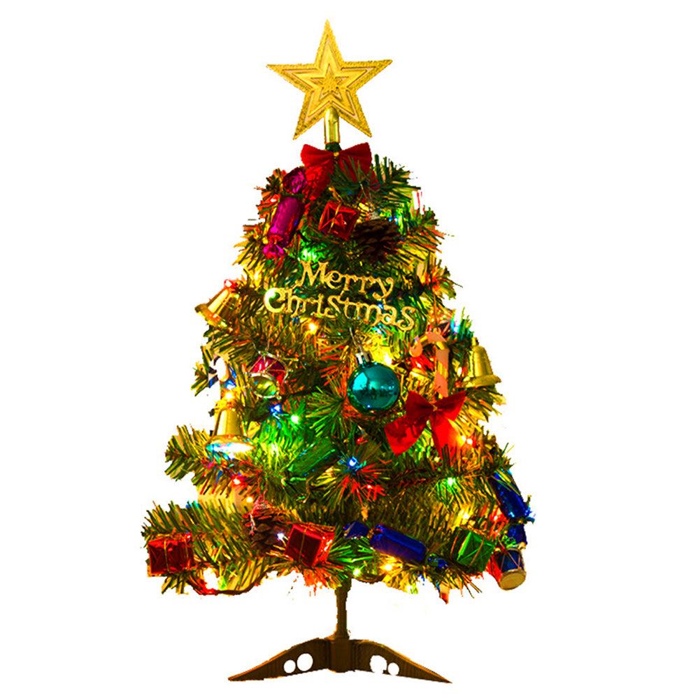 Artificial Mini Tabletop Christmas Tree with LED Lights