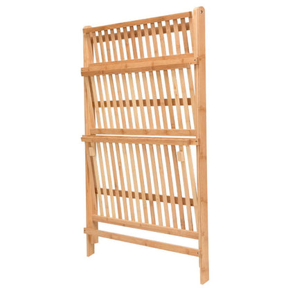 3-Tier Foldable Wooden Ladder Plant Stand
