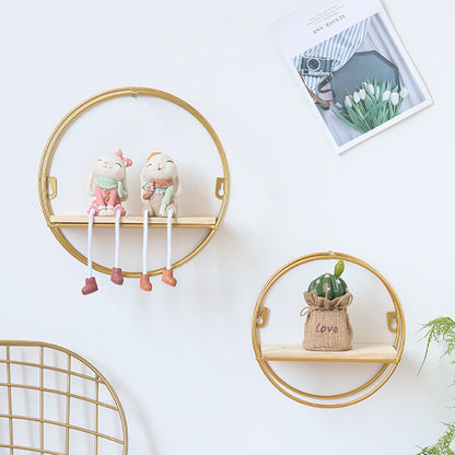 Gold Wall Hanging Storage and Display Decorative Shelf