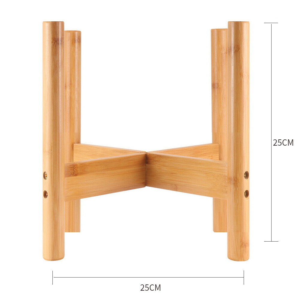 Bamboo Nordic Raised Plant Stand