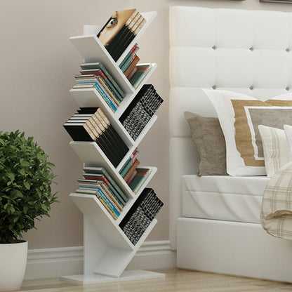 Rustic Standing Tree Bookshelf Wood Display Rack