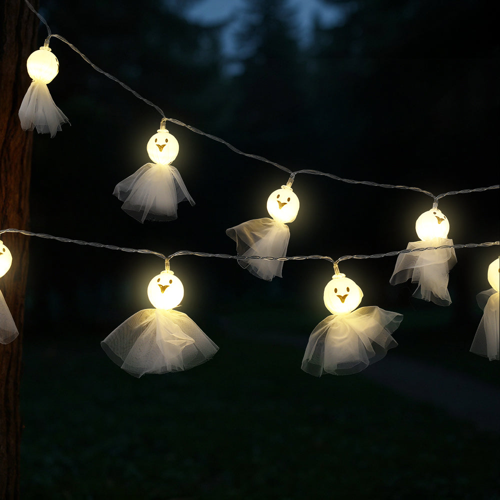 Halloween 20 LED Ghost String Lights for Home and Party Decoration