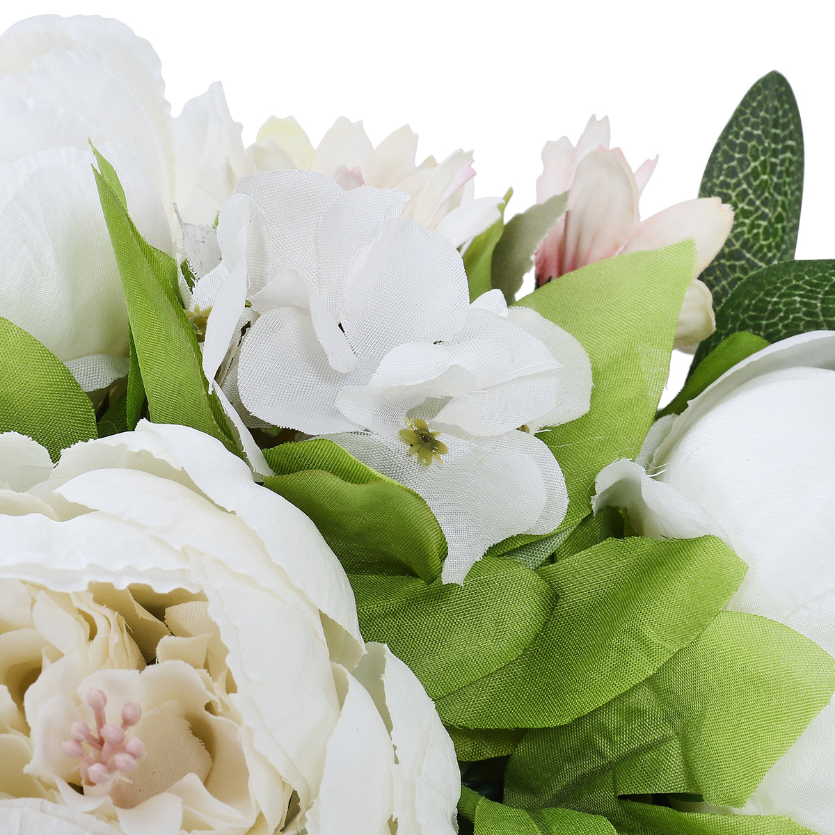 Artificial Floral Swag Peony Flower Wreath for Front Door Wedding Decor
