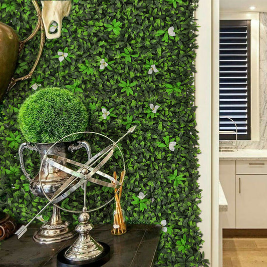 100x100cm Artificial Greenery Panel Foliage Hedge