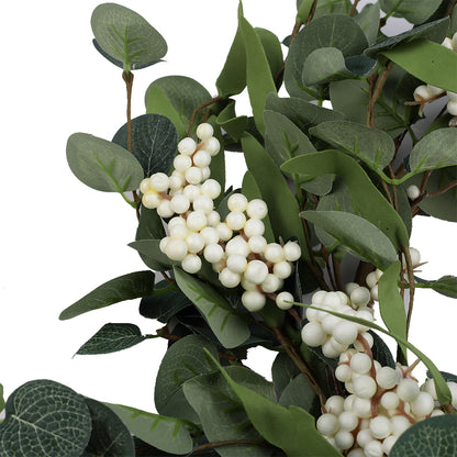 55CM Artificial Topiary Wreath Eucalyptus Leaf Door Hanging