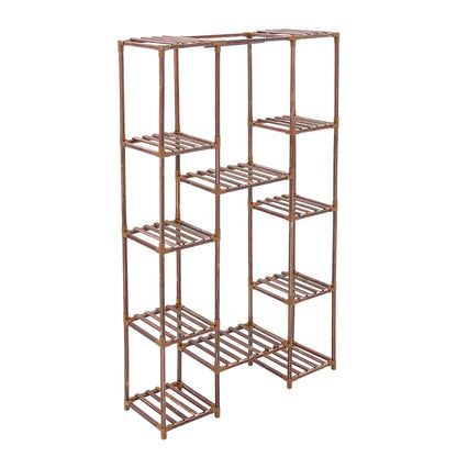 Multi-tier Wood Plant Stand Flower Display Shelf