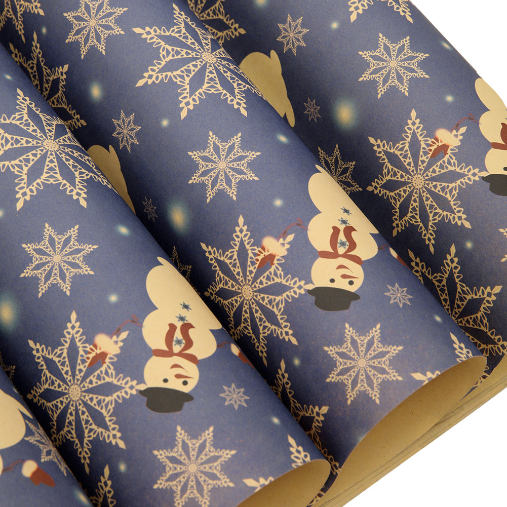 10pcs Christmas Rustic Kraft Wrapping Paper Sheets