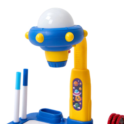 32 Patterns UFO-Themed Drawing Projector Table Set for Kids