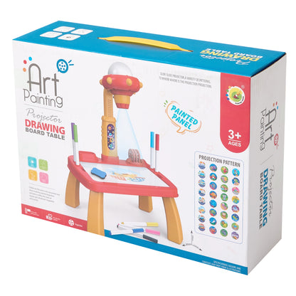 32 Patterns UFO-Themed Drawing Projector Table Set for Kids