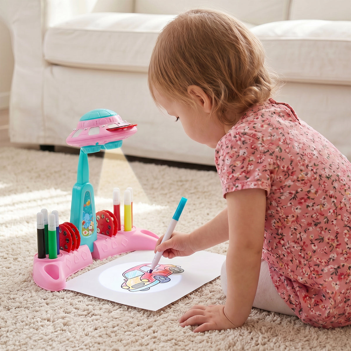 UFO-Themed Drawing Projector for Kids