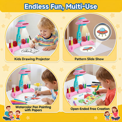 UFO-Themed Drawing Projector for Kids