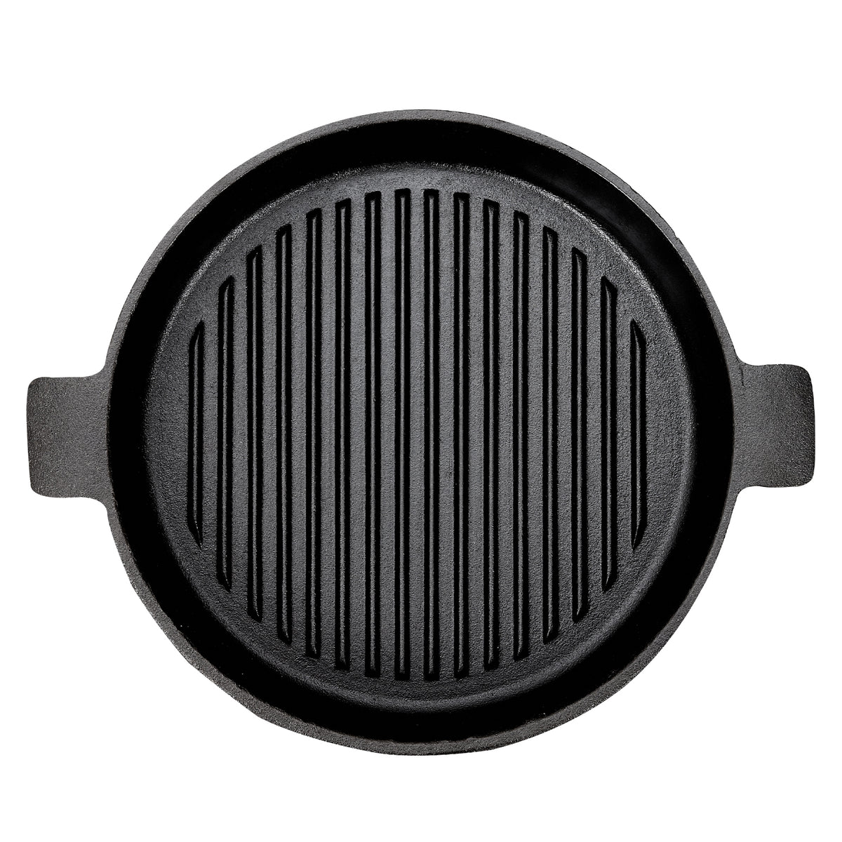 Black Round Cast Iron Grill Pan