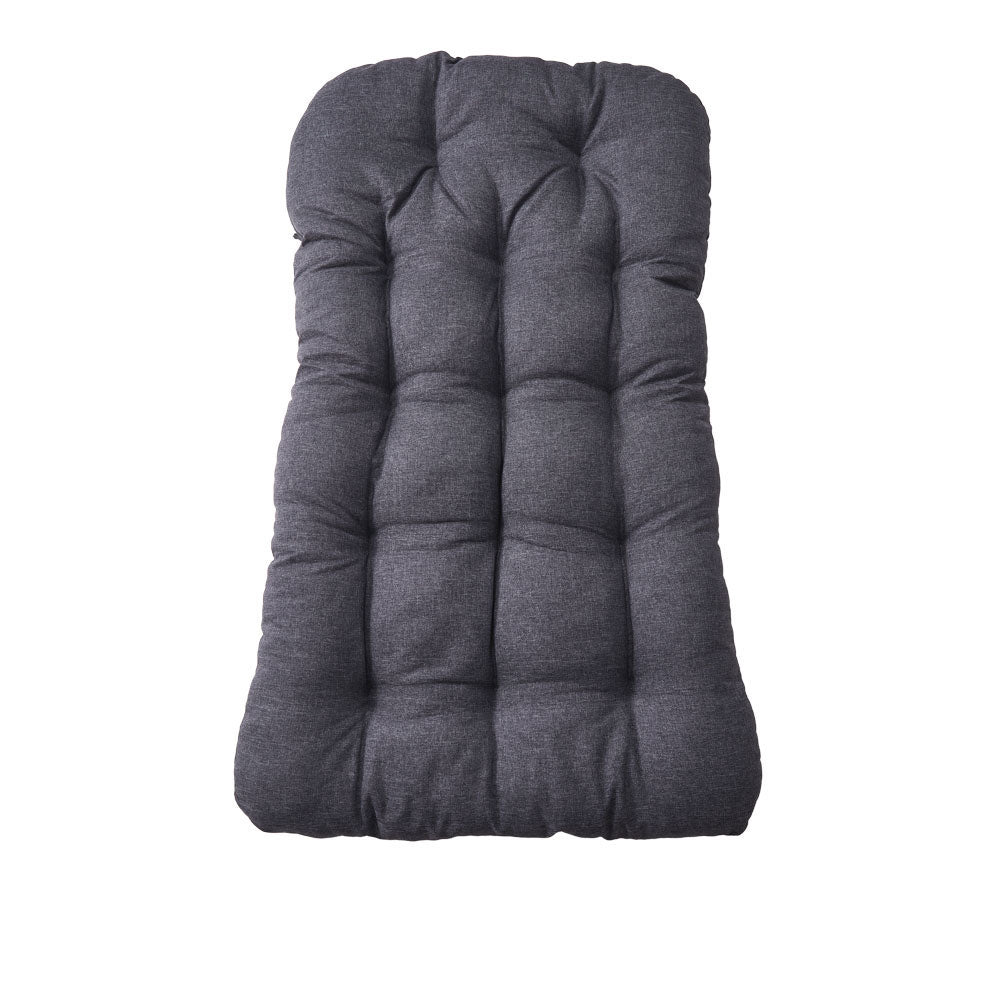 Medium Black Swing Hanging Egg Chair with Cushion and Pillow