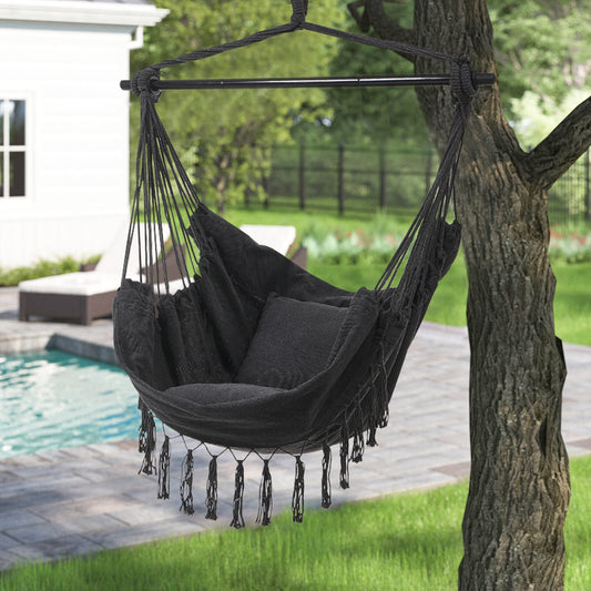 Garden Hanging Canvas Hammock Swing Chair