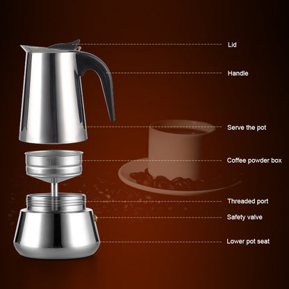 Stovetop Espresso Maker Italian Moka Pot