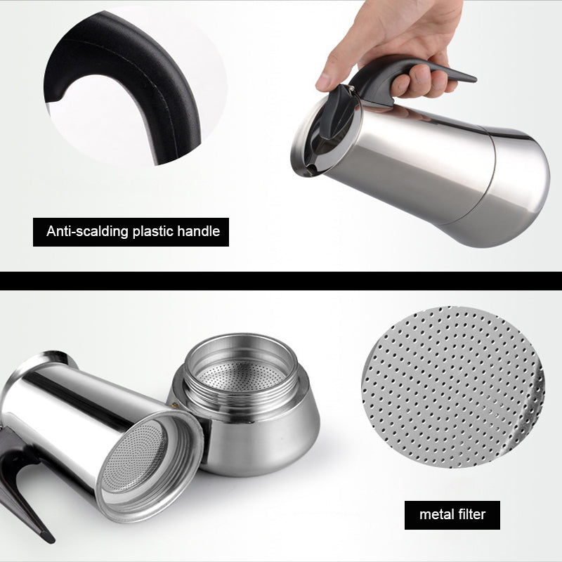 Stovetop Espresso Maker Italian Moka Pot