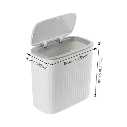13L Press-to-Open Corner Hanging Trash Bin