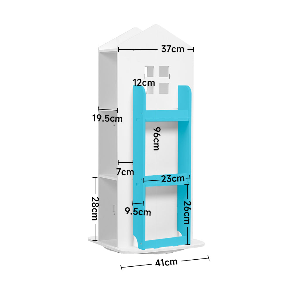 House Frame Rotating Bookshelf