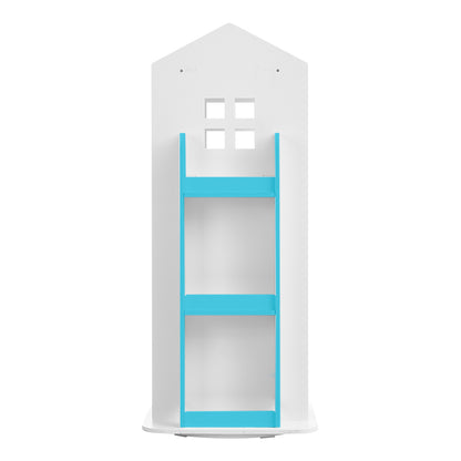 Kids' House Frame Rotating Bookshelf