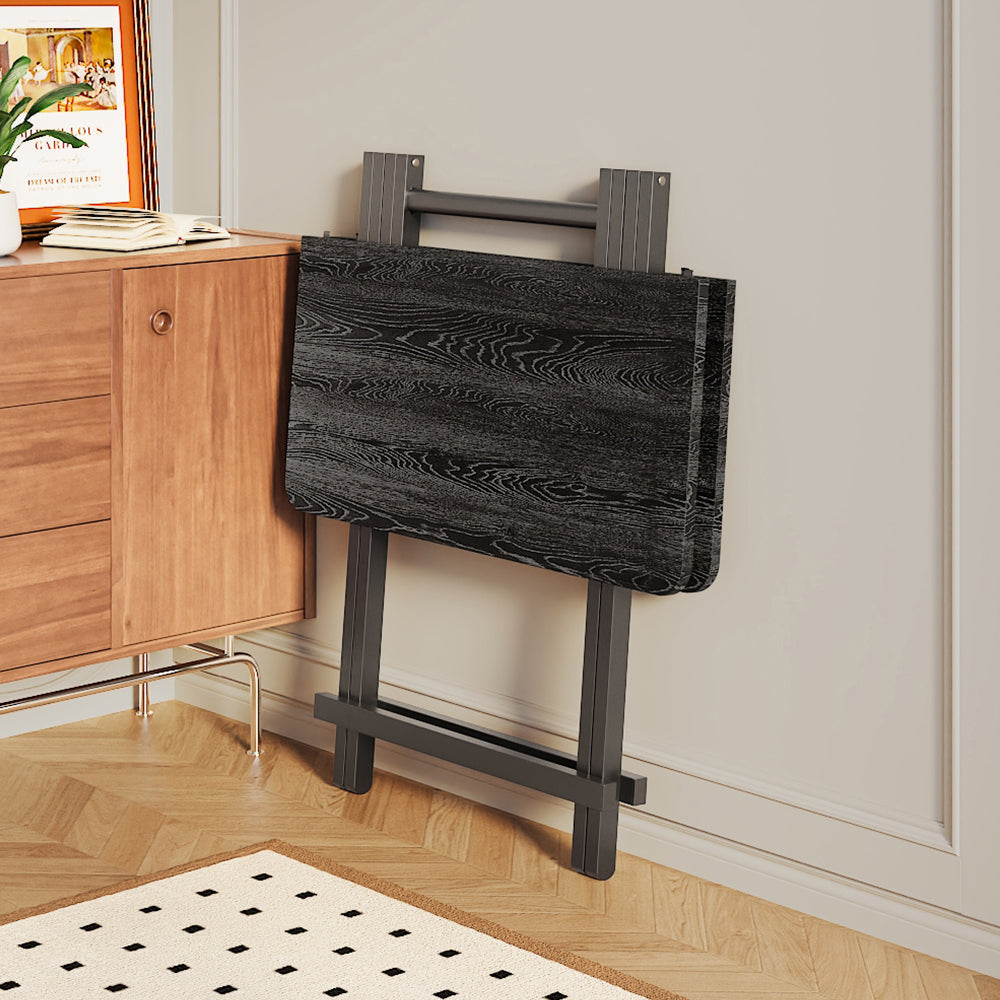 Black Folding Wooden Dining Table