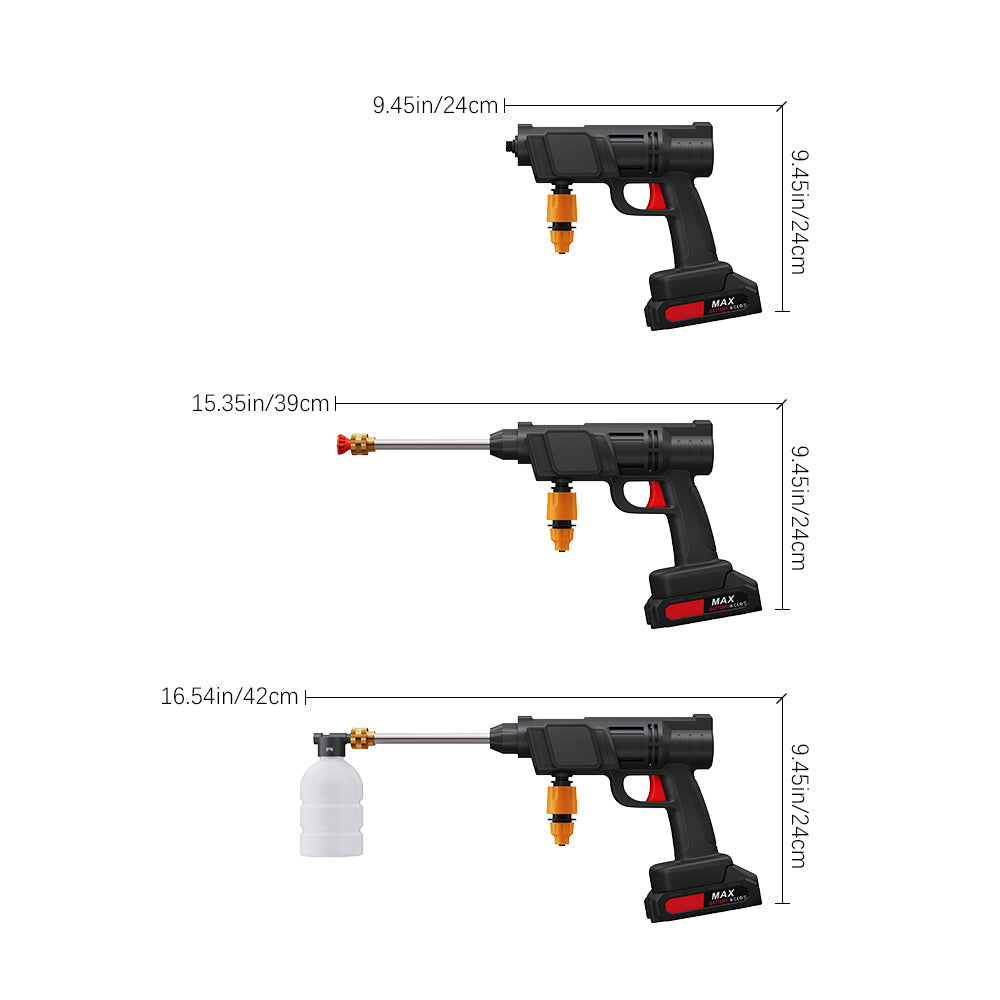 Electric Handheld 2 Battery Pressure Washer Cleaner
